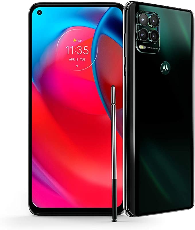 Motorola Motorola Moto G Stylus 5G | 2021 | 2-Day Battery | Unlocked | Motorola Made in USA | 6/256GB | 48MP Camera | Cosmic Emerald Green